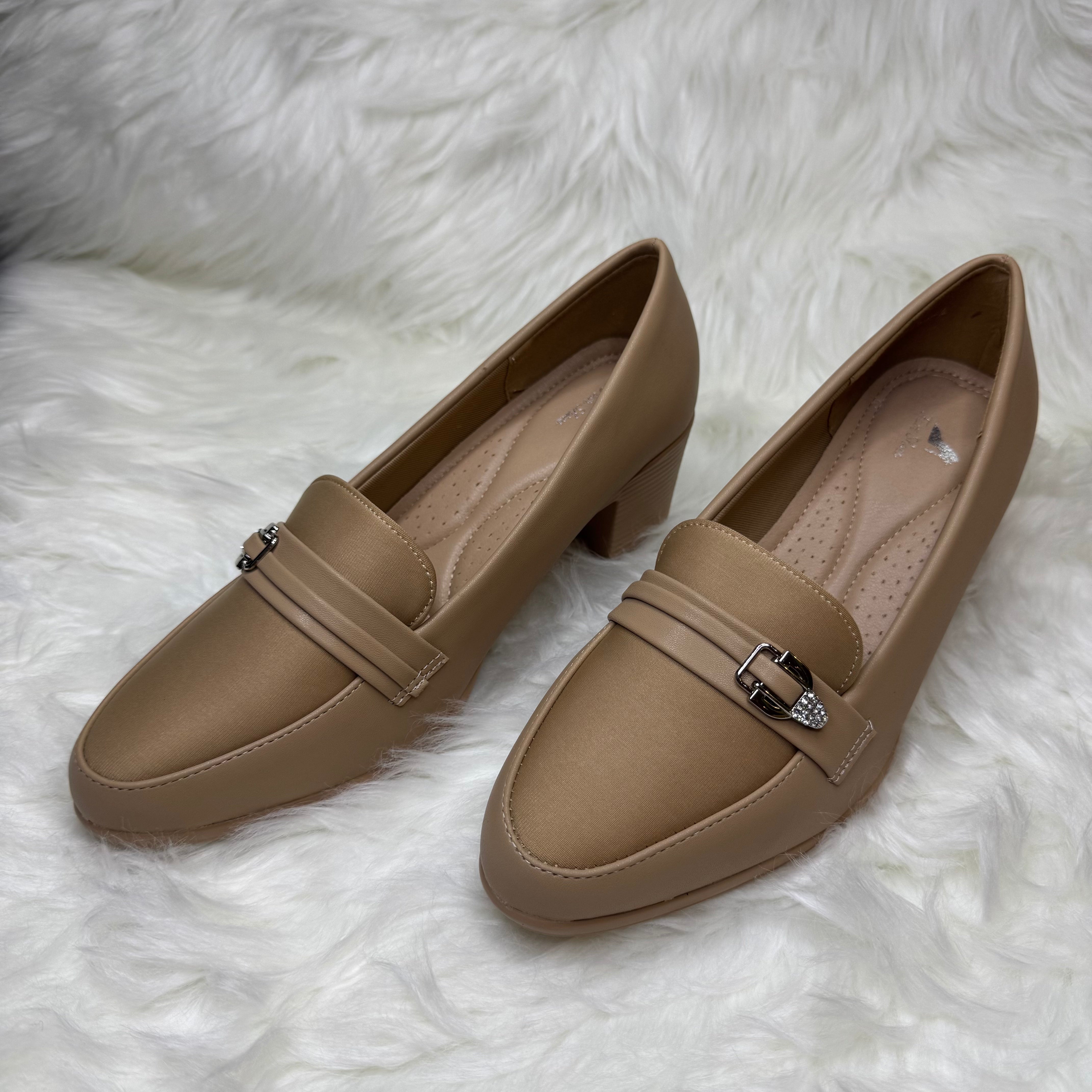 Block-Heel Loafers