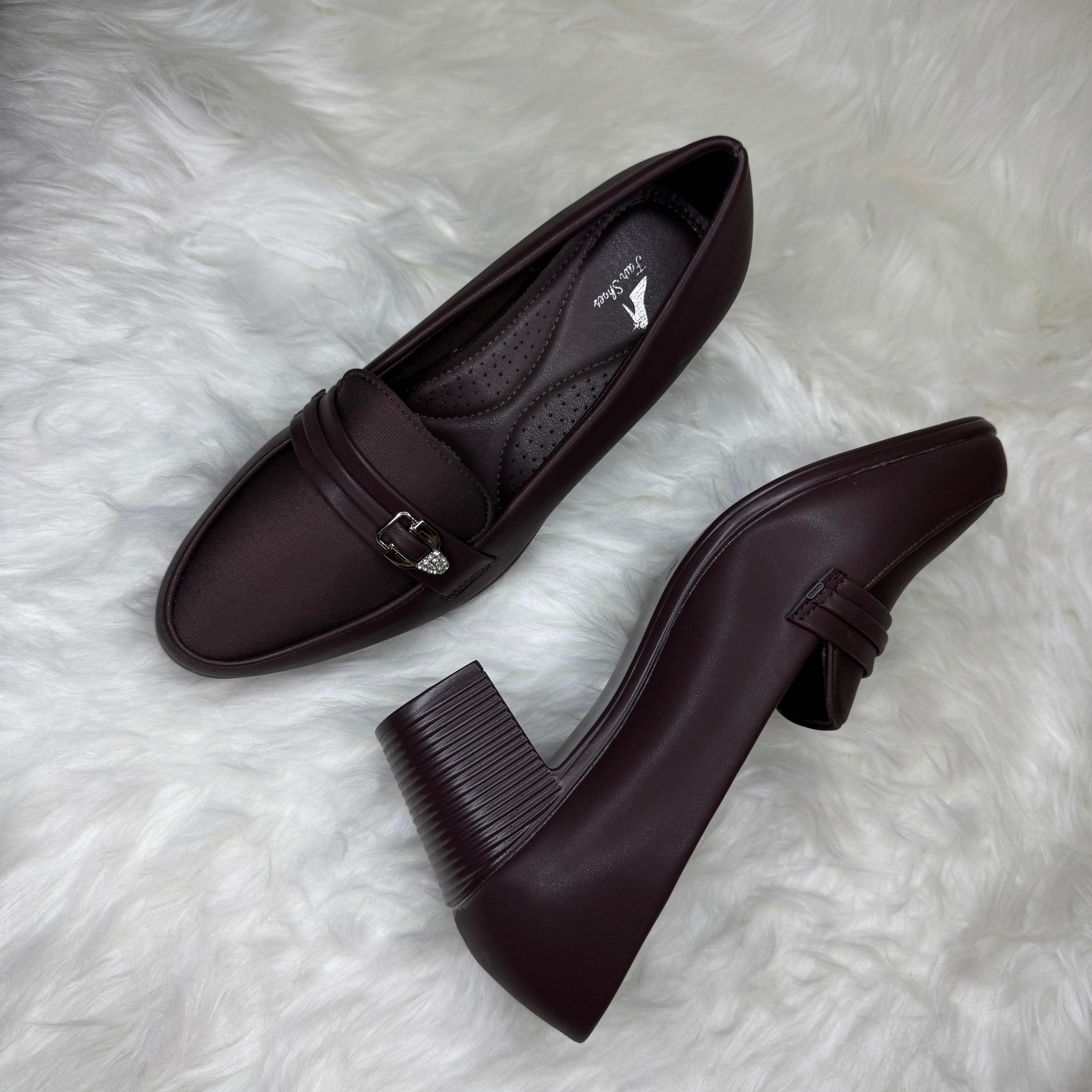 Block-Heel Loafers