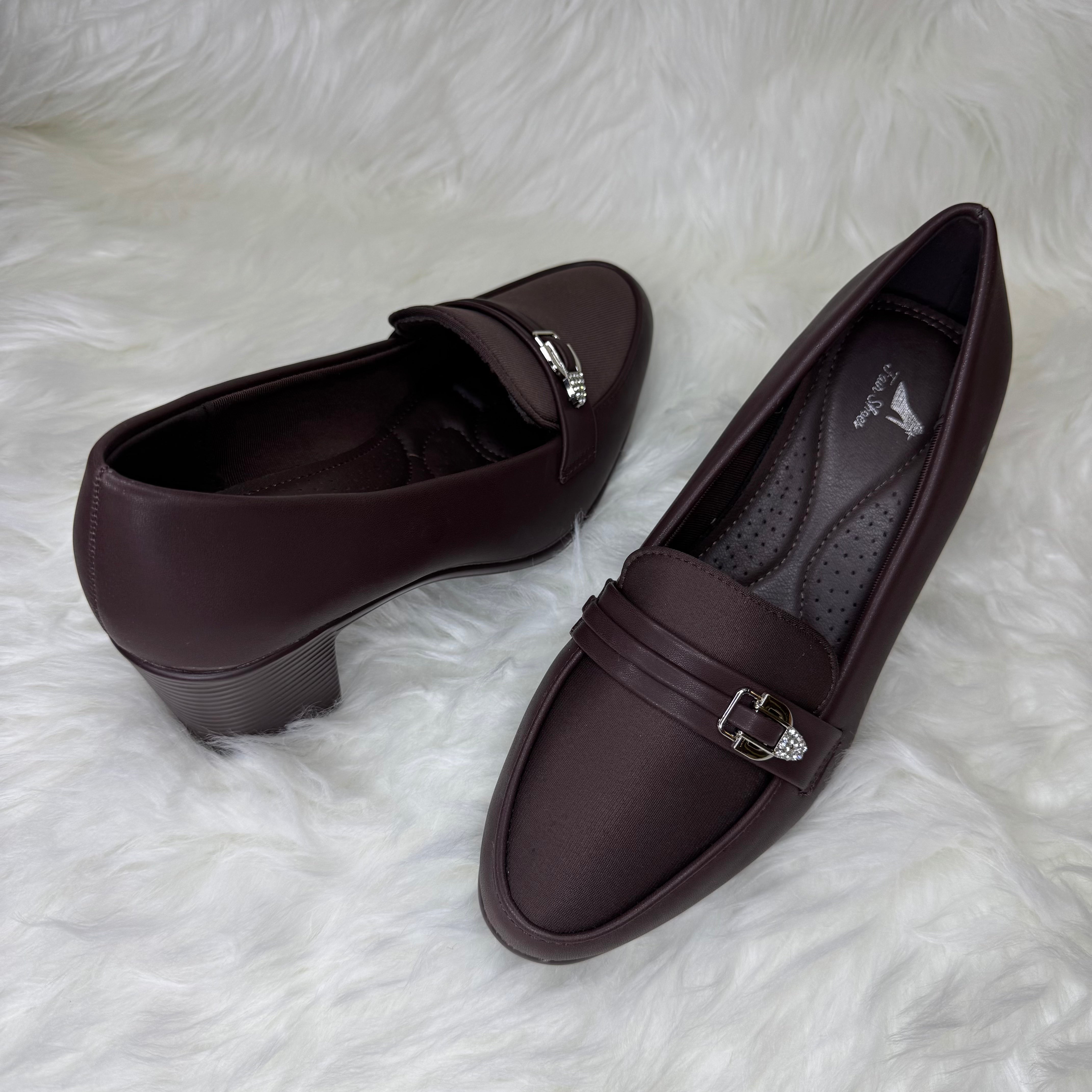 Block-Heel Loafers