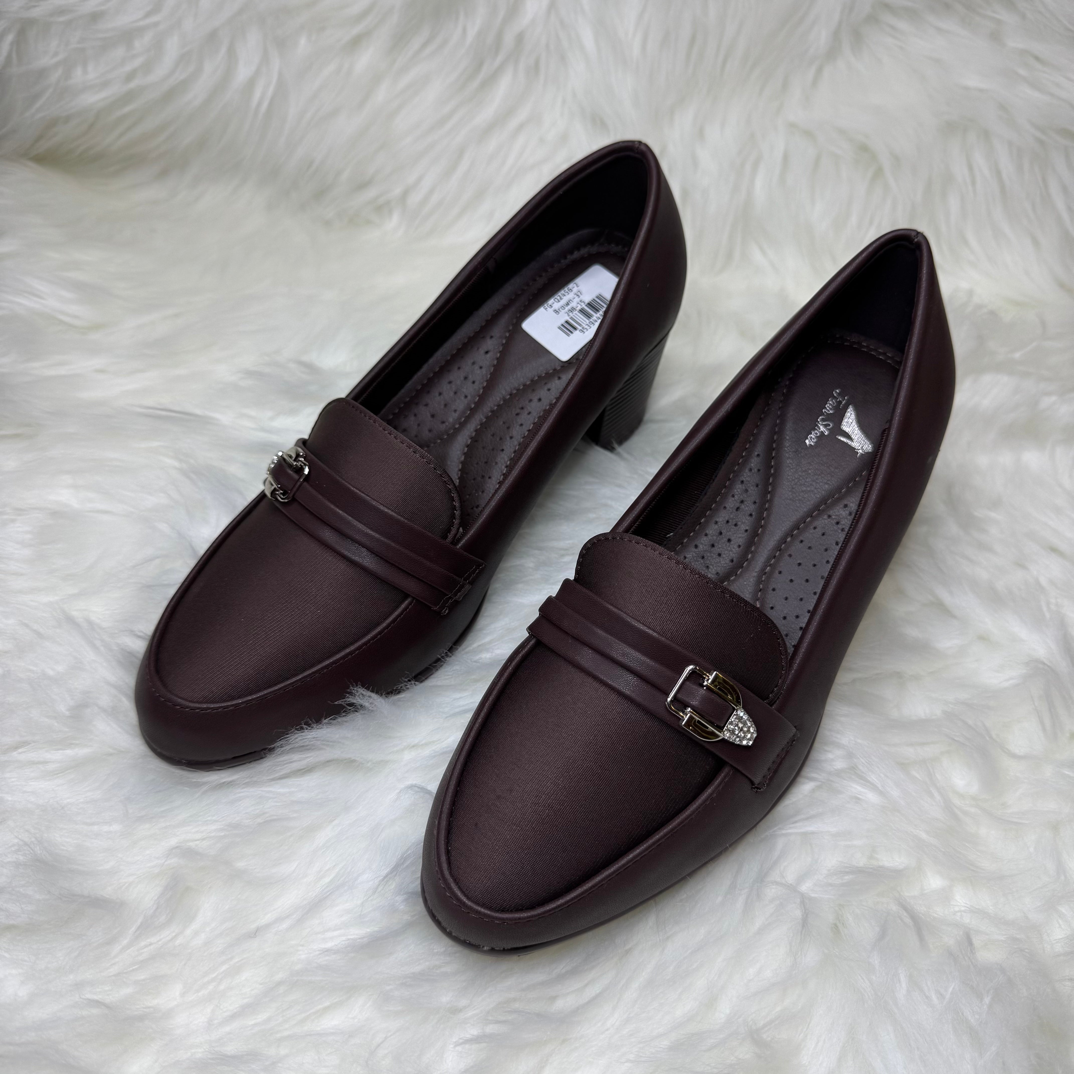 Block-Heel Loafers